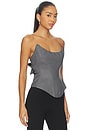view 2 of 4 Nemesis Corset Top in Grey