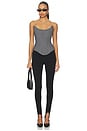 view 4 of 4 Nemesis Corset Top in Grey