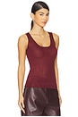 view 2 of 4 Elena Tank Top in Burgundy