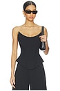 view 2 of 5 Nemesis Corset Top in Black