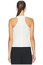 view 3 of 5 Ribbed Sunrose Tank Top in White