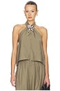 view 1 of 5 Mona Collar Top in Olive