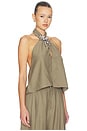 view 2 of 5 Mona Collar Top in Olive