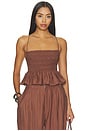 view 1 of 4 Taylor Top in Brown