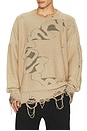 view 3 of 4 Cortex Grunge Sweater in Sand