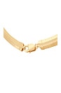 view 2 of 2 Omega 8 Necklace in 14k Yellow Gold Plated