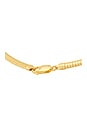 view 2 of 2 Omega 4 Necklace in 14k Yellow Gold Plated