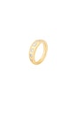 view 2 of 2 7 Stone Pinky Ring in 14k Yellow Gold Plated