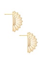 view 2 of 3 Snail Earring in 14k Yellow Gold Plated