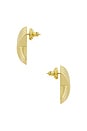 view 2 of 2 PENDIENTES TRIPLE X in Brass & 14k Gold Vermeil