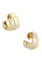 view 1 of 3 BOUCLES D'OREILLES in Brass & 14k Gold Vermeil