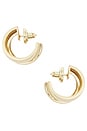 view 2 of 3 BOUCLES D'OREILLES in Brass & 14k Gold Vermeil