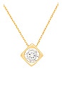 view 2 of 2 Zirconia Pendant Necklace in 14k Yellow Gold Plated