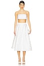 view 5 of 6 Zoe Midi Skirt in White