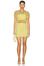 view 5 of 6 Paula Mini Skirt in Yellow