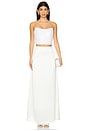 view 5 of 6 Annalise Silk Skirt in White