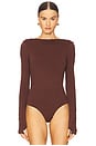 view 2 of 5 Eda Bodysuit in Brown