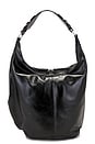 view 1 of 4 Pumpkin Large Bag in Black Glossy Plain