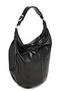 view 3 of 4 Pumpkin Large Bag in Black Glossy Plain