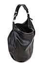 view 4 of 4 Pumpkin Large Bag in Black Glossy Plain