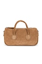 view 2 of 5 Zipper Small Bag in Cappuccino Suede