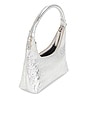 view 4 of 4 BOLSA HOBO PEQUENA in Silver Crinkle