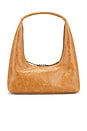 view 1 of 4 Hobo Shoulder Bag in Soft Camel Pull Up Crinkle