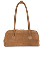 view 2 of 4 Soft Boston Bag in Cappuccino Suede