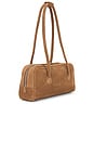 view 3 of 4 Soft Boston Bag in Cappuccino Suede
