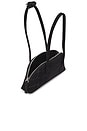 view 4 of 4 Bessette Shoulder Bag in Black Croc Effect Suede