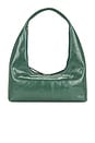 view 2 of 4 Hobo Shoulder Bag in Hunter Green Crinkle