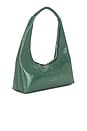 view 3 of 4 Hobo Shoulder Bag in Hunter Green Crinkle