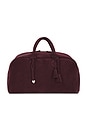view 1 of 4 Large Soft Bowling Bag in Wine Suede
