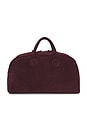view 2 of 4 Large Soft Bowling Bag in Wine Suede