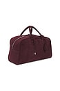 view 3 of 4 Large Soft Bowling Bag in Wine Suede