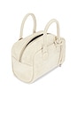 view 4 of 4 Soft Bowling Top Handle Bag in Soy Milk Suede