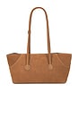view 1 of 4 SAC À BANDOULIÈRE GRAND FORMAT BOAT SHOPPER in Chestnut Nubuck
