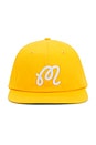 view 1 of 2 M Script Chainstitch Painters Hat in Gold