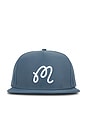 view 1 of 2 M Snapback in Aegean Blue