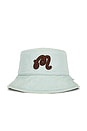 view 1 of 3 Velasco Reversible Bucket Hat in Wax Yellow & Surf Spray