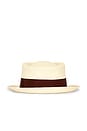 view 2 of 3 Anton Straw Hat in Straw & Raspberry Truffle