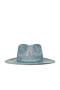 view 1 of 2 Indigo Straw Hat in Indigo Dye