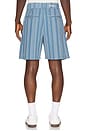 view 2 of 5 Arena Short in Aegean Blue Stripe
