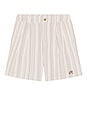 view 4 of 5 Arena Short in Cream Stripe