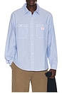 view 1 of 5 РУБАШКА BENCHMARK  in Blue Chambray
