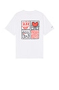 view 1 of 3 x Keith Haring Pocket Tee in White