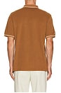 view 3 of 6 Fairway Applique Pique Polo in British Tan
