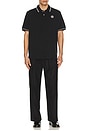 view 4 of 6 Fairway Applique Pique Polo in Black