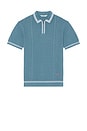view 4 of 5 Navarro Polo in Aegean Blue