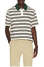 view 1 of 5 x Golf & Bass Club Fairway Bass Club Polo in Ivory Stripe